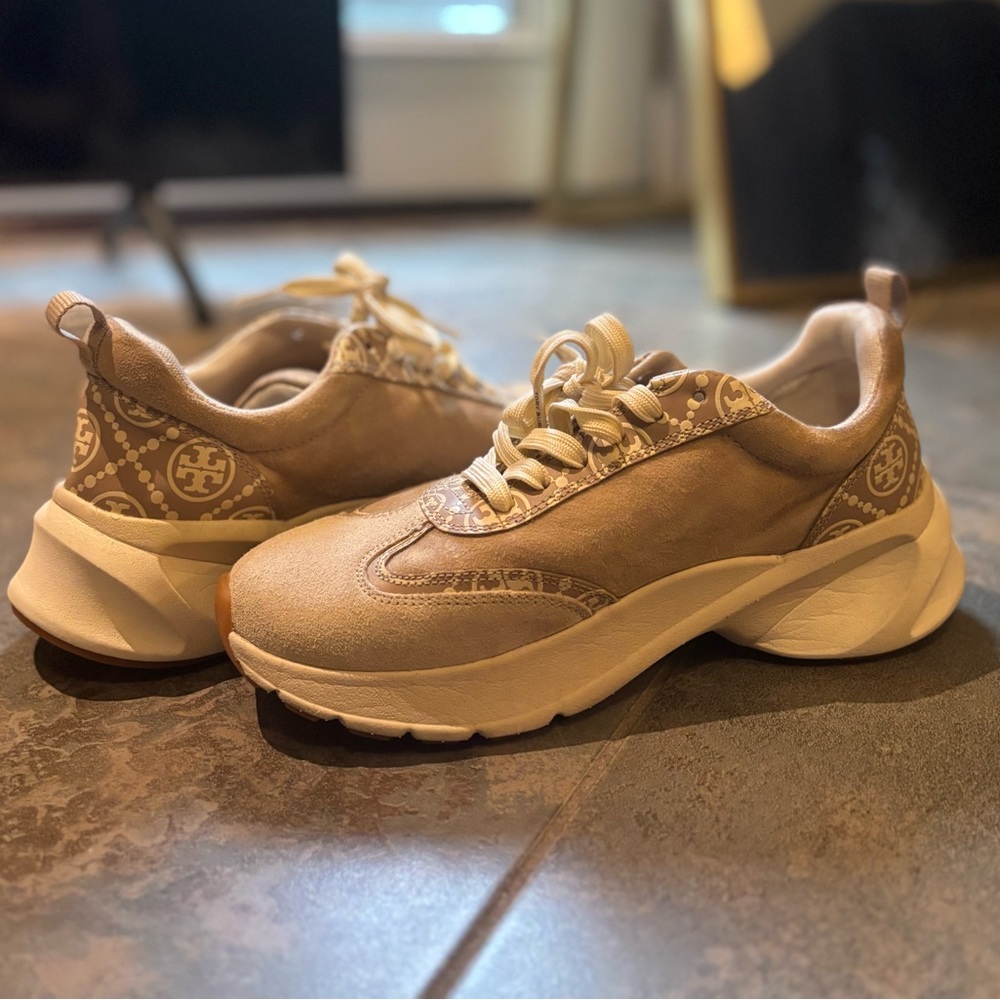 Tory Burch T Monogram Good Luck Trainer